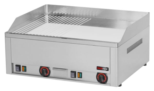 KBS Elektro-Grillplatte 2 Heizzonen Grillfläche glatt/gerillt Auftischgerät